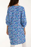 Leopard Print Twisted Front Blouse For Women  - Dropwear
