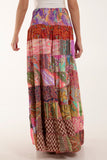 Silk Blend Patchwork Dress & Skirt For Women  - Dropwear