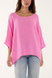 Stone Texture Fabric Fine Cotton Blouse For Women ONE SIZE - Dropwear