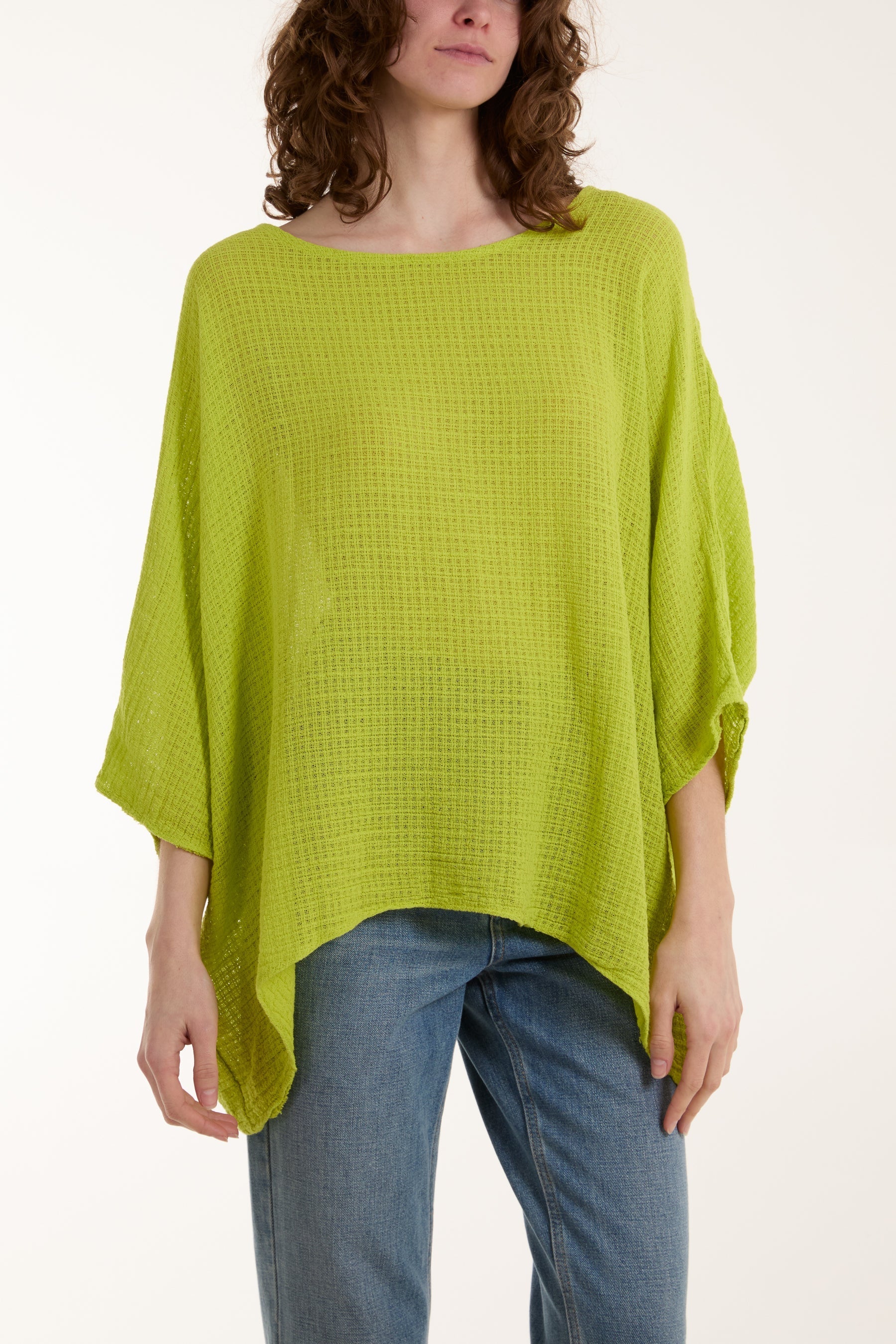 Texture Fabric Fine Cotton Blouse For Women  - Dropwear