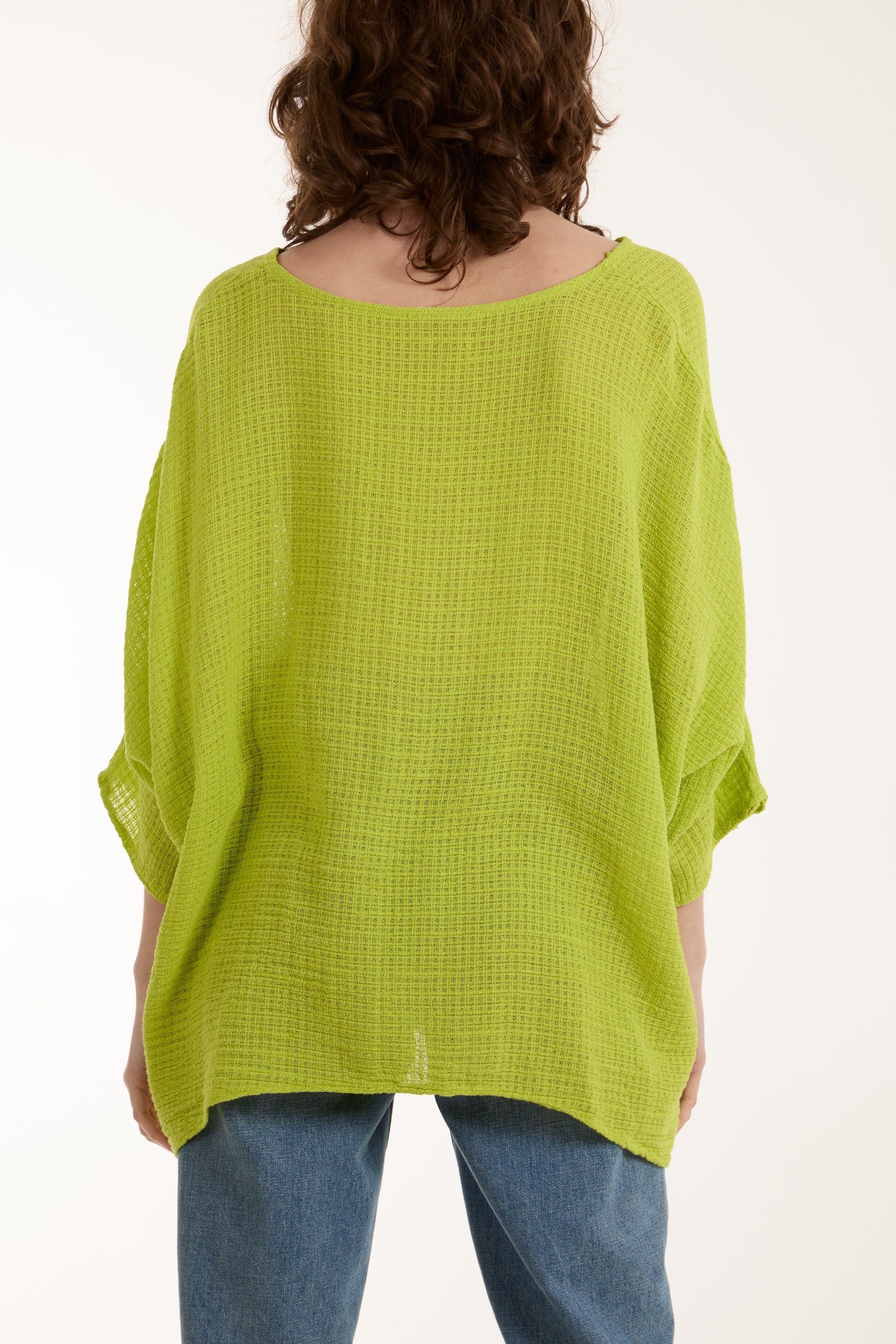 Texture Fabric Fine Cotton Blouse For Women  - Dropwear