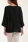 Lime Necklace 3/4 Sleeve Blouse For Women ONE SIZE - Dropwear
