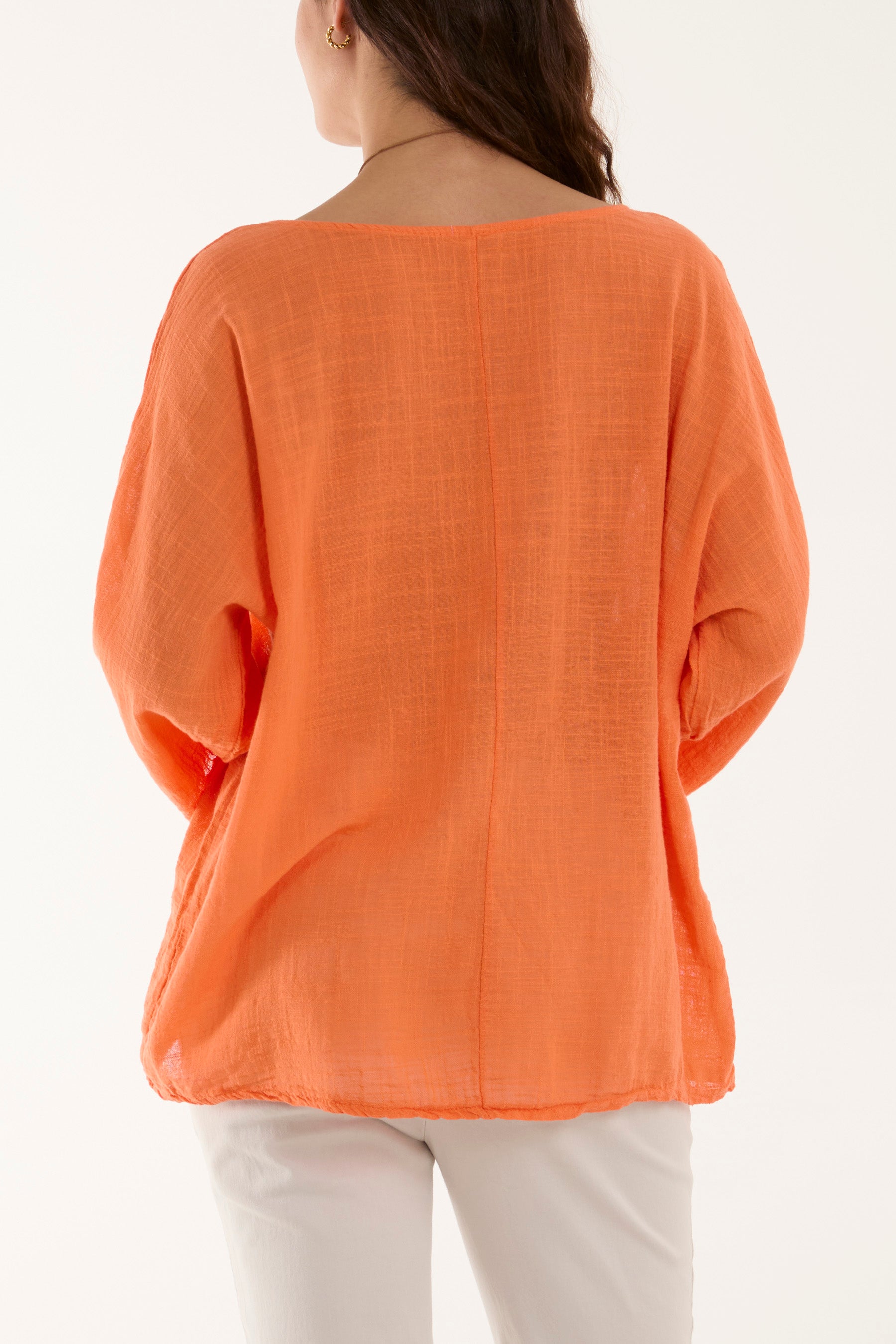 Black Necklace 3/4 Sleeve Blouse For Women ONE SIZE - Dropwear