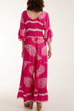 Paisley Print Ruffle Sleeve Jumpsuit For Women  - Dropwear