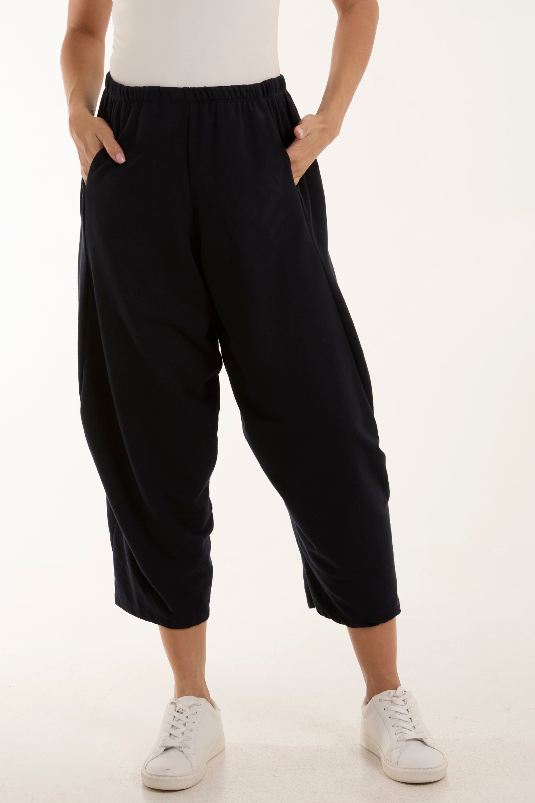 Jersey Pockets Relaxed Fit Trousers For Women  - Dropwear