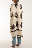 Printed Pockets Long Kimono For Women  - Dropwear