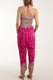 Floral Shirred Bandeau Jumpsuit For Women  - Dropwear
