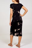 Cap Sleeve Tie Dye Parachute Dress For Women  - Dropwear