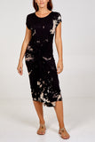 Cap Sleeve Tie Dye Parachute Dress For Women  - Dropwear