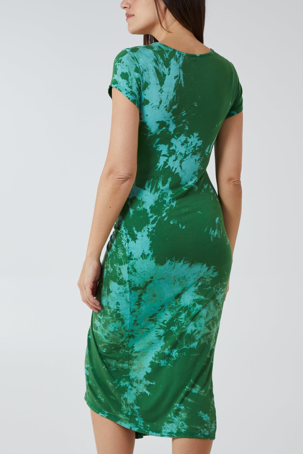 Cap Sleeve Tie Dye Parachute Dress For Women  - Dropwear