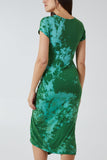 Cap Sleeve Tie Dye Parachute Dress For Women  - Dropwear