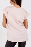 Cap Sleeve High Low Rolled Edge Top For Women  - Dropwear