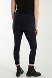 Slate Magic Drawstring Pockets Crushed Trouser For Women ONE SIZE - Dropwear