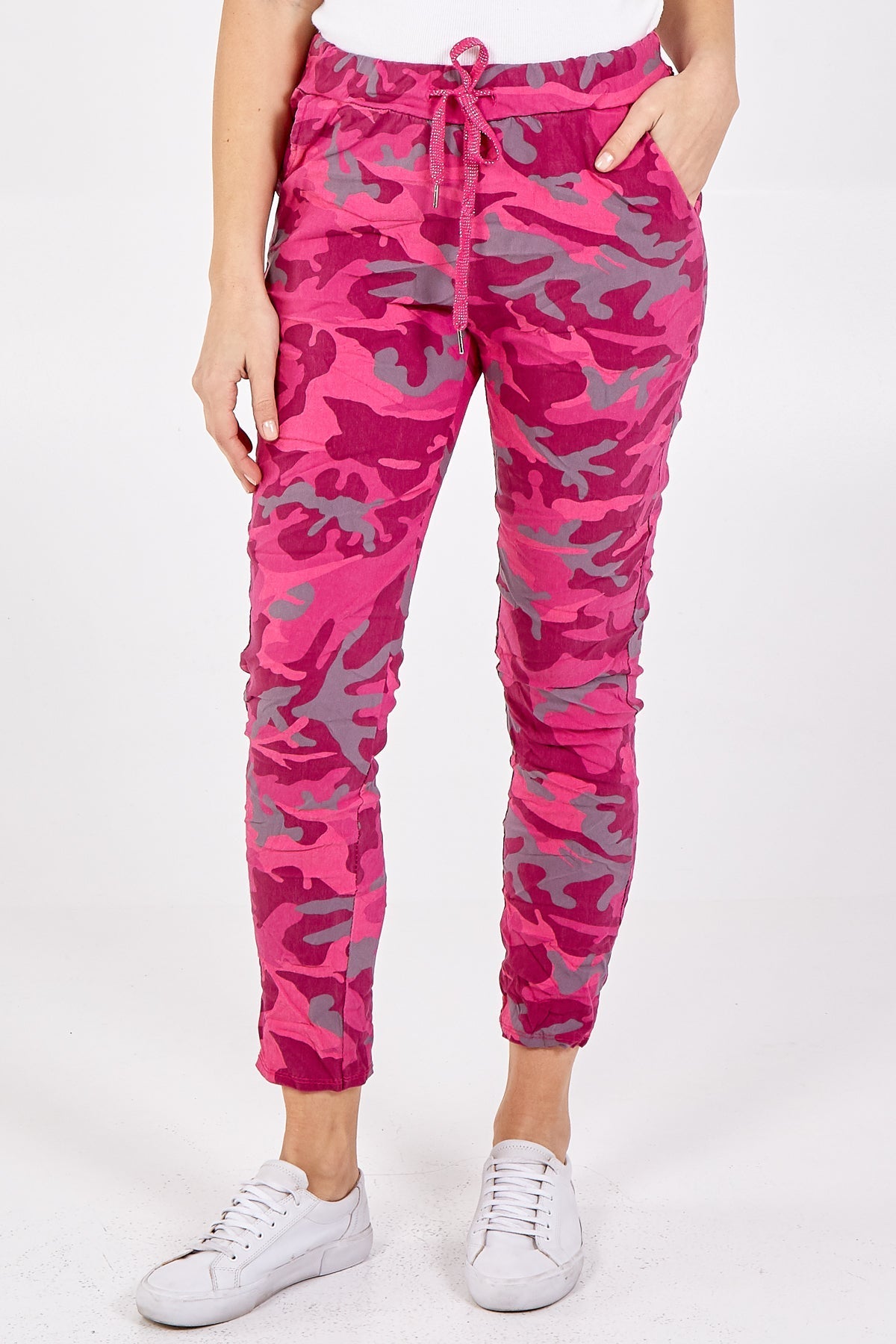 Magic Super Stretch Camouflage Print Trousers For Women  - Dropwear