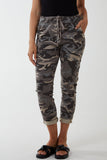 Magic Super Stretch Camouflage Print Trousers For Women  - Dropwear