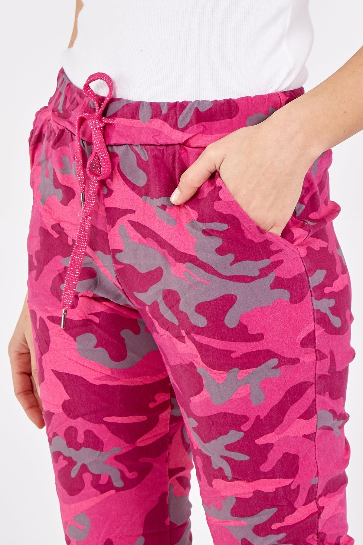 Magic Super Stretch Camouflage Print Trousers For Women  - Dropwear