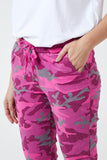 Pink Magic Super Stretch Camouflage Print Trousers For Women ONE SIZE - Dropwear