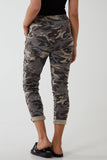 Magic Super Stretch Camouflage Print Trousers For Women  - Dropwear