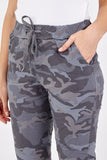 Mocha Magic Super Stretch Camouflage Print Trousers For Women ONE SIZE - Dropwear