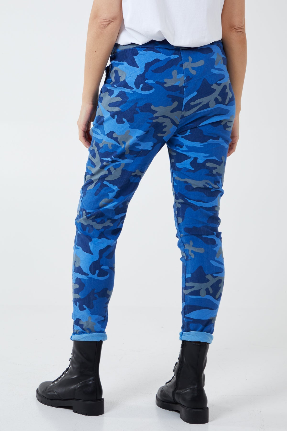 Magic Super Stretch Camouflage Print Trousers For Women  - Dropwear