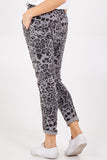 Magic Super Stretch Leopard Print Trousers For Women  - Dropwear