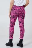 Magic Super Stretch Leopard Print Trousers For Women  - Dropwear