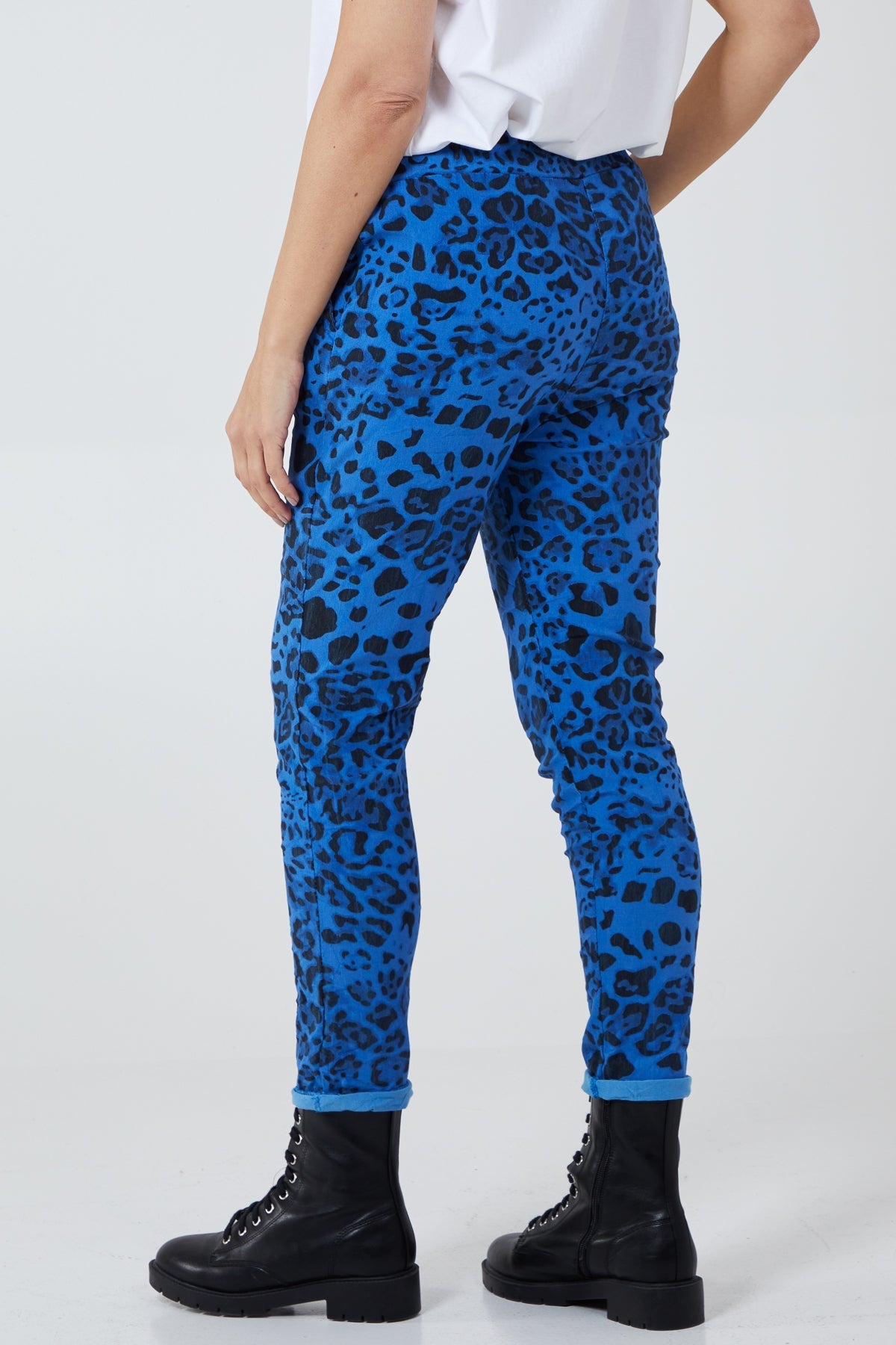 Magic Super Stretch Leopard Print Trousers For Women  - Dropwear