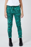 Magic Super Stretch Leopard Print Trousers For Women  - Dropwear