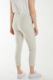 Navy Magic Plain Super Stretch Crushed Trousers For Women ONE SIZE - Dropwear