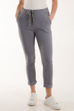 Magic Plain Super Stretch Crushed Trousers For Women  - Dropwear