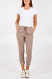Slate Magic Plain Super Stretch Crushed Trousers For Women ONE SIZE - Dropwear