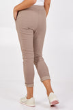 Magic Plain Super Stretch Crushed Trousers For Women  - Dropwear