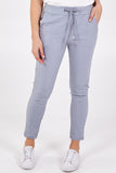 Purple Magic Plain Super Stretch Crushed Trousers For Women ONE SIZE - Dropwear