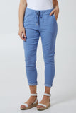 Magic Plain Super Stretch Crushed Trousers For Women  - Dropwear