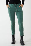 Magic Plain Super Stretch Crushed Trousers For Women  - Dropwear