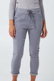 Magic Plain Super Stretch Crushed Trousers For Women  - Dropwear