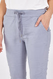 Denim Magic Plain Super Stretch Crushed Trousers For Women ONE SIZE - Dropwear