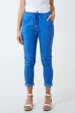 Magic Plain Super Stretch Crushed Trousers For Women  - Dropwear