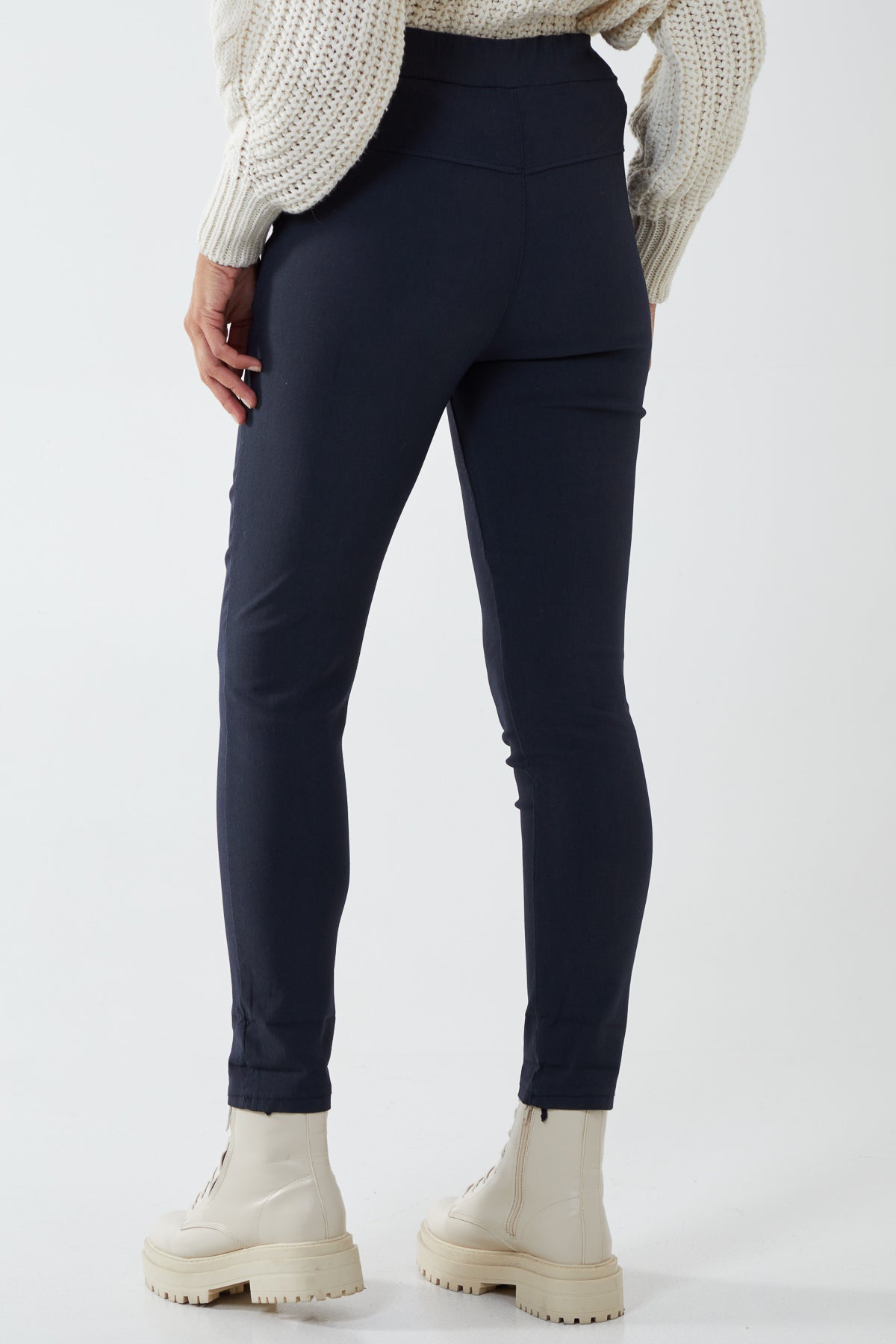 Grey Magic Plain Smart Non-Crush Trouser (Extra Large) For Women XL/XXL - Dropwear