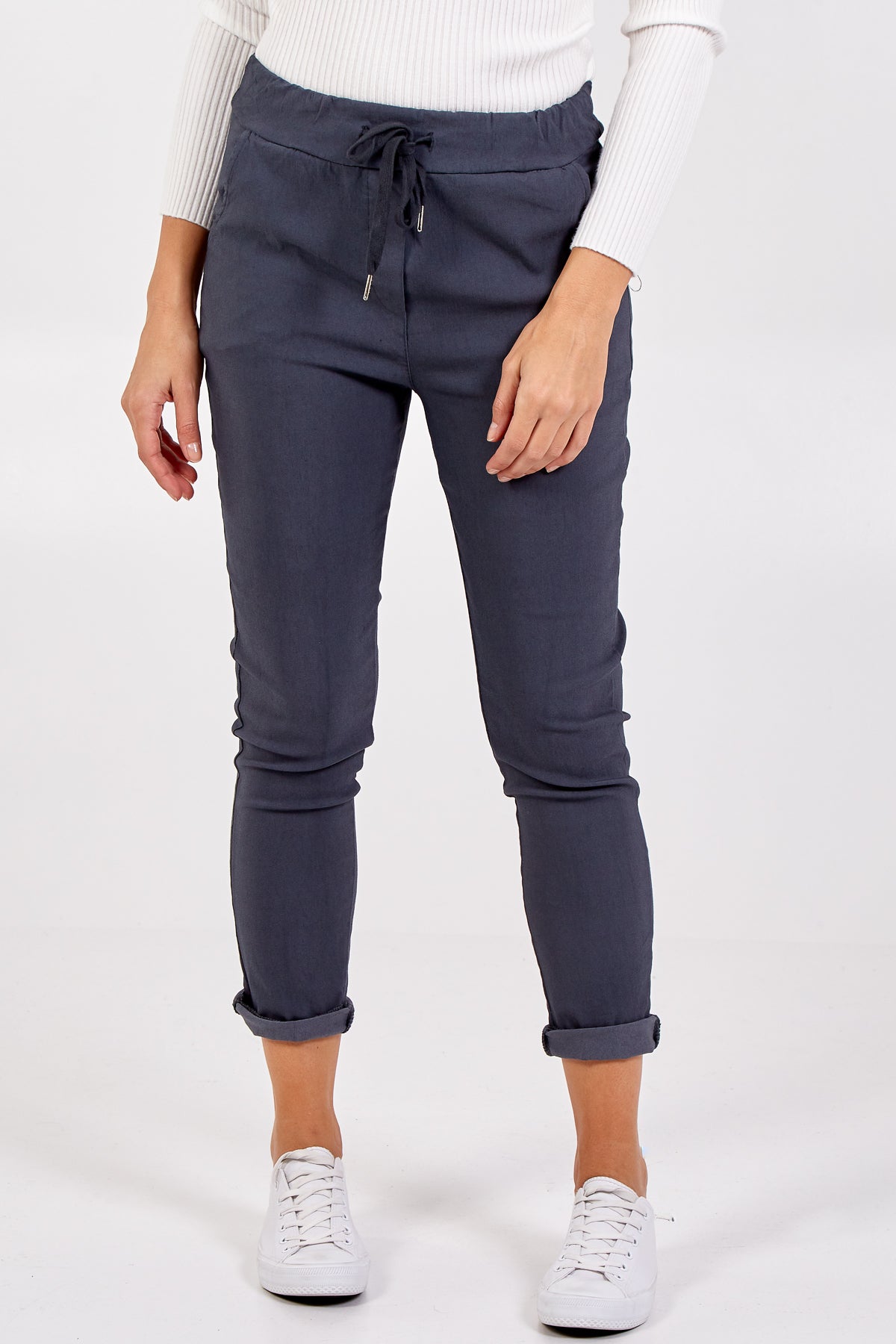 Magic Plain Smart Non-Crush Trouser For Women  - Dropwear