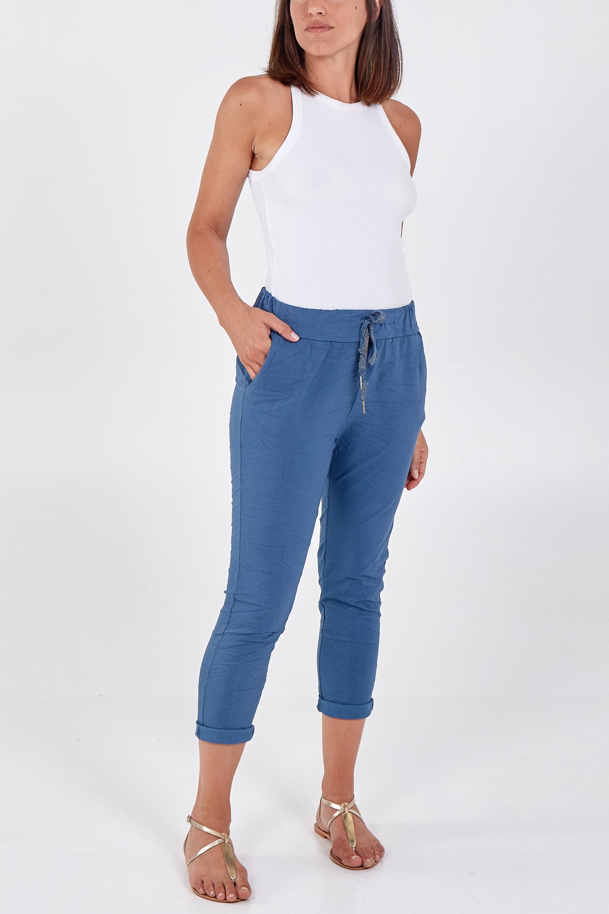Magic Plain Smart Non-Crush Trouser For Women  - Dropwear
