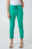 Chocolate Magic Plain Smart Non-Crush Trouser For Women ONE SIZE - Dropwear
