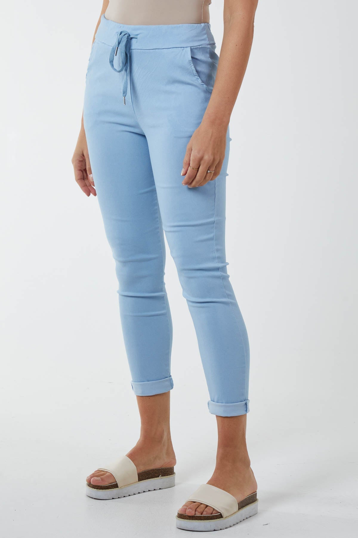 Grey Magic Plain Smart Non-Crush Trouser For Women ONE SIZE - Dropwear