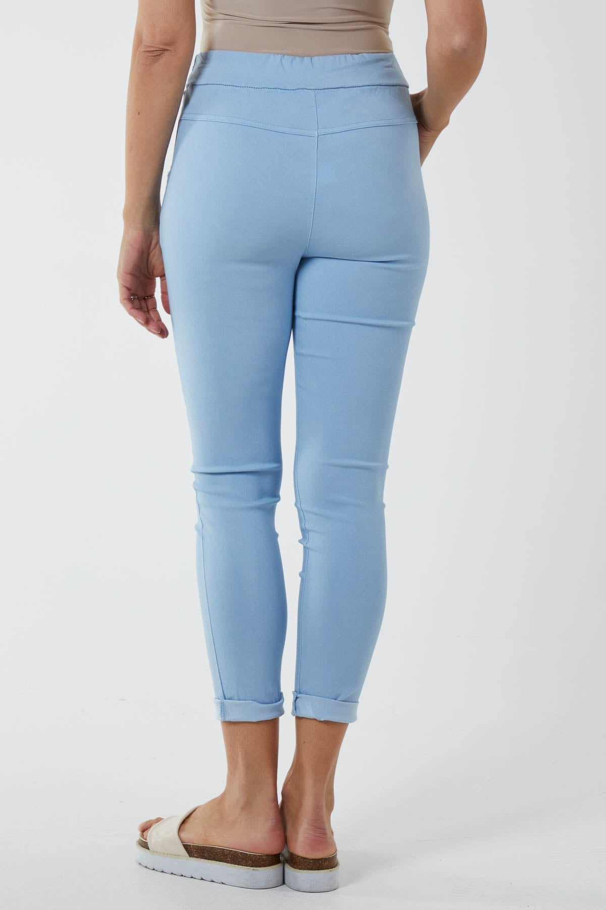 Pink Magic Plain Smart Non-Crush Trouser For Women ONE SIZE - Dropwear