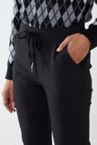 Navy Magic Plain Smart Non-Crush Trouser (Extra Large) For Women XL/XXL - Dropwear
