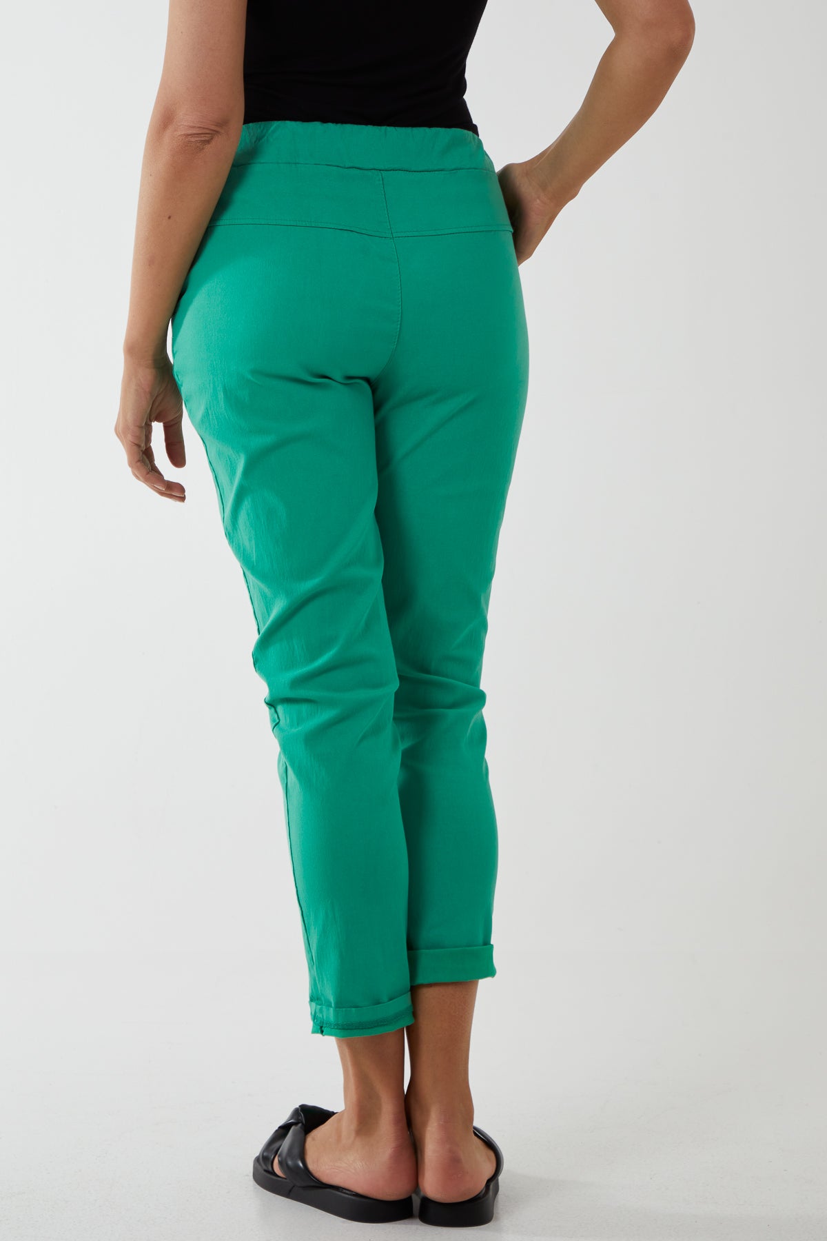 Magic Plain Smart Non-Crush Trouser (Extra Large) For Women  - Dropwear