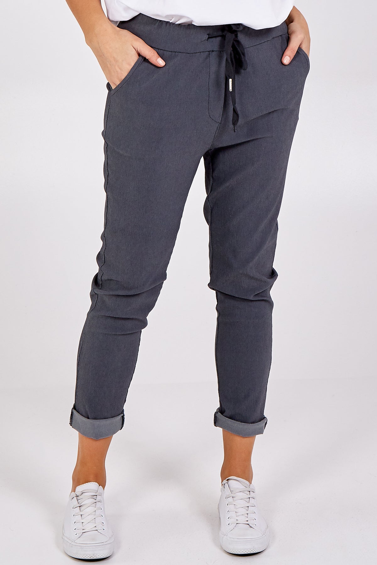 Magic Plain Smart Non-Crush Trouser (Extra Large) For Women  - Dropwear