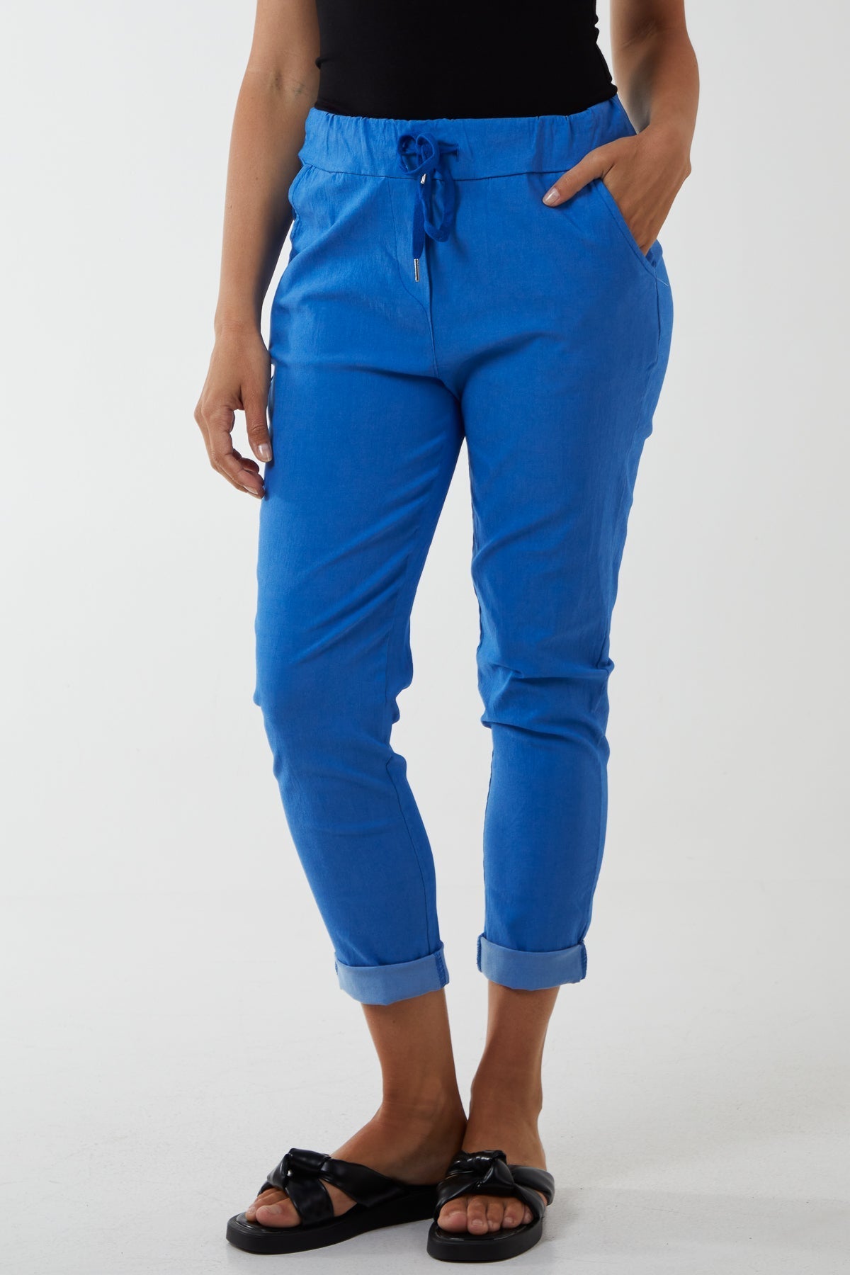 Magic Plain Smart Non-Crush Trouser (Extra Large) For Women  - Dropwear