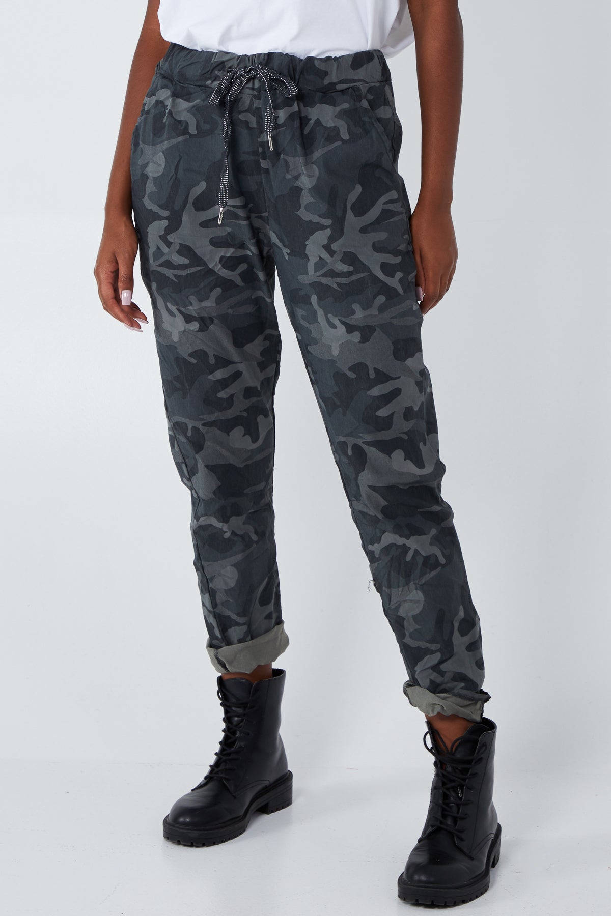 Khaki Magic Camouflage Trousers (Extra Large) For Women XL-XXL - Dropwear