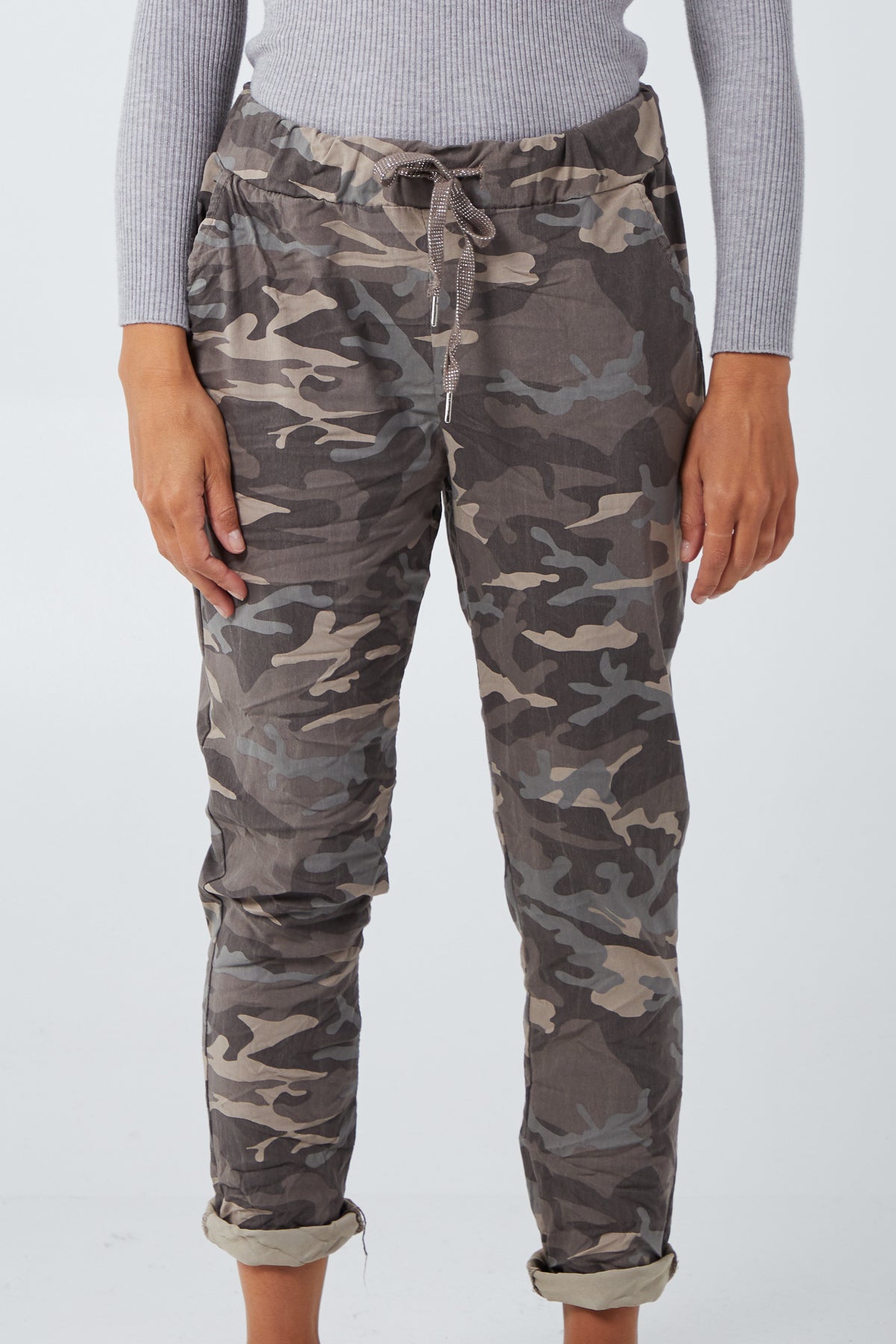 Grey Magic Camouflage Trousers (Extra Large) For Women XL-XXL - Dropwear